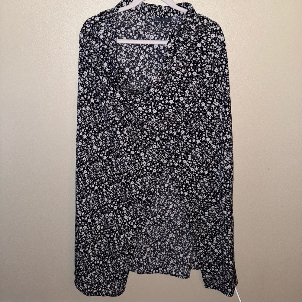 Modcloth black and white Floral skirt